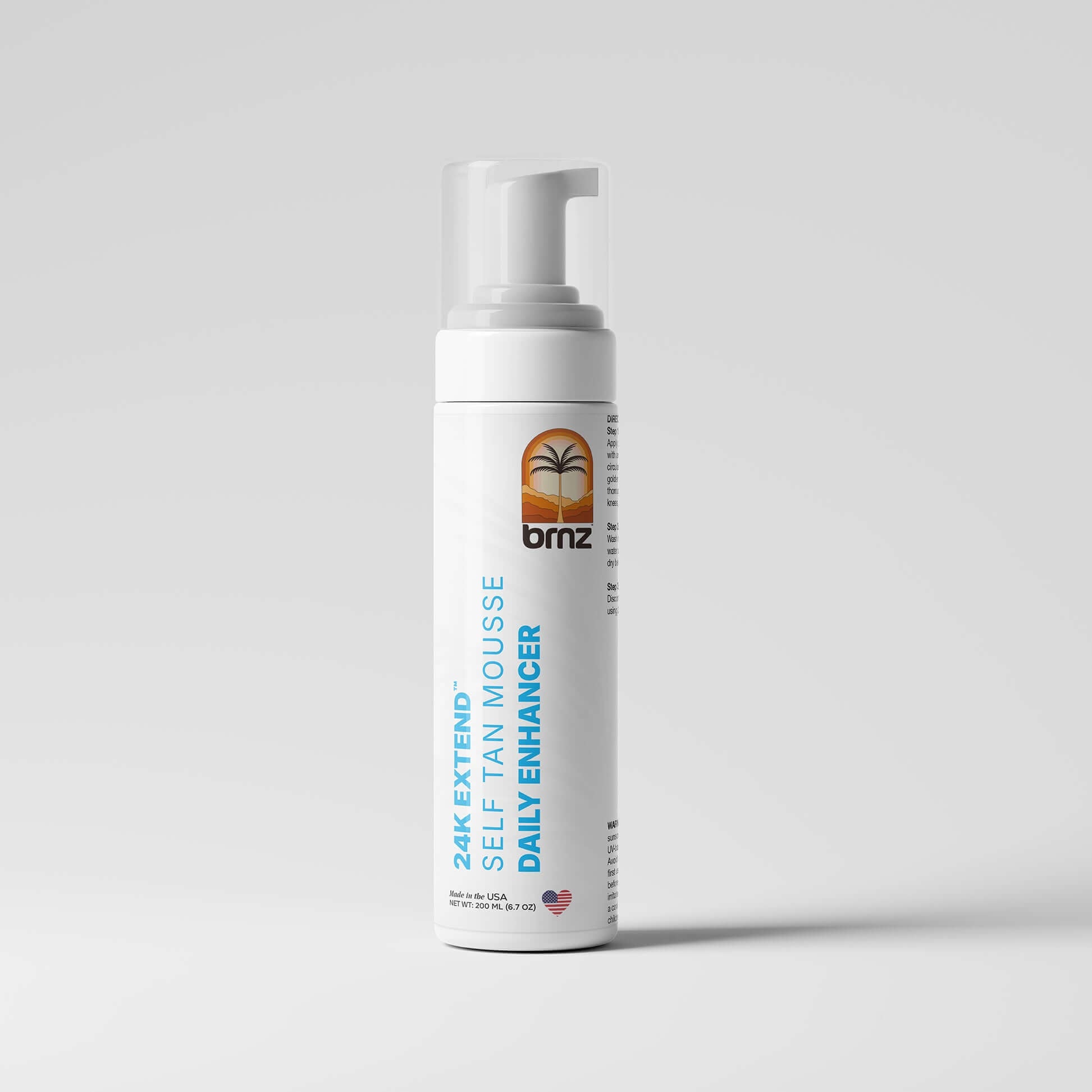 24K Extend self-tan mousse daily enhancer for glowing skin and hydration with Cocoa Butter.